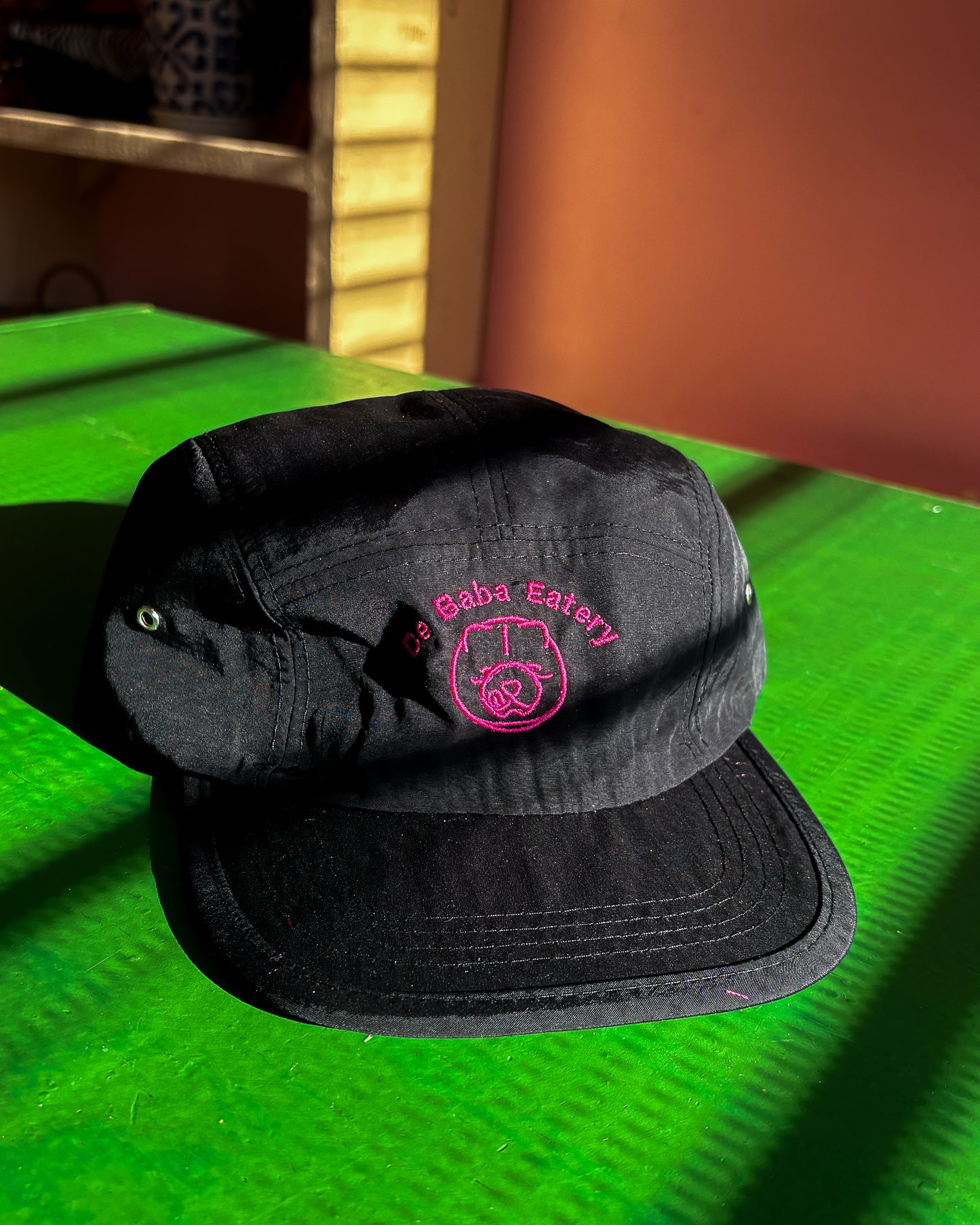 De Baba 5 Panel Cap Black