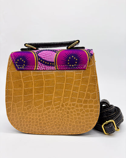 Sibongile Mustard Purple Print