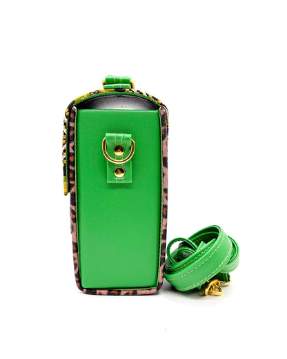 Yakira Leopard Green-Gold Print