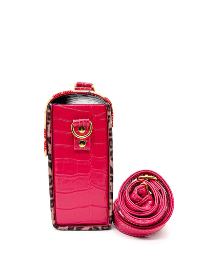 Yakira Leopard Argyle Print